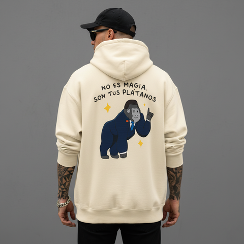 Sudadera "No es magia, son tus plátanos"