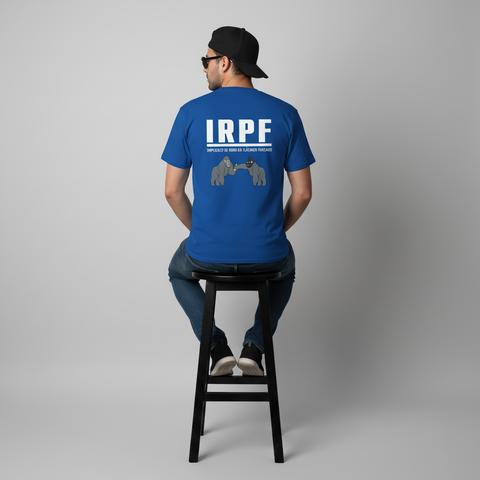 Camiseta "IRPF: Impuesto de Robo de Plátanos Forzado"